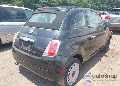 2012 Fiat 500C Pop z USA, uszkodzony, nr VIN 3C3CFFDR4CT360746